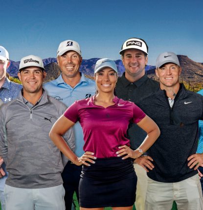 Team Troon: Justin Thomas, Gary Woodland, Matt Fitzpatrick, Bubba Watson, Matt Kuchar, Alex Noren, Cheyenne Woods, Colin Montgomerie