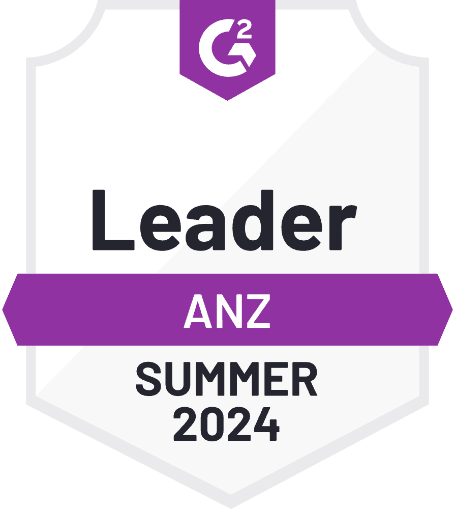 G2 Badge: Leader, ANZ, Summer 2023